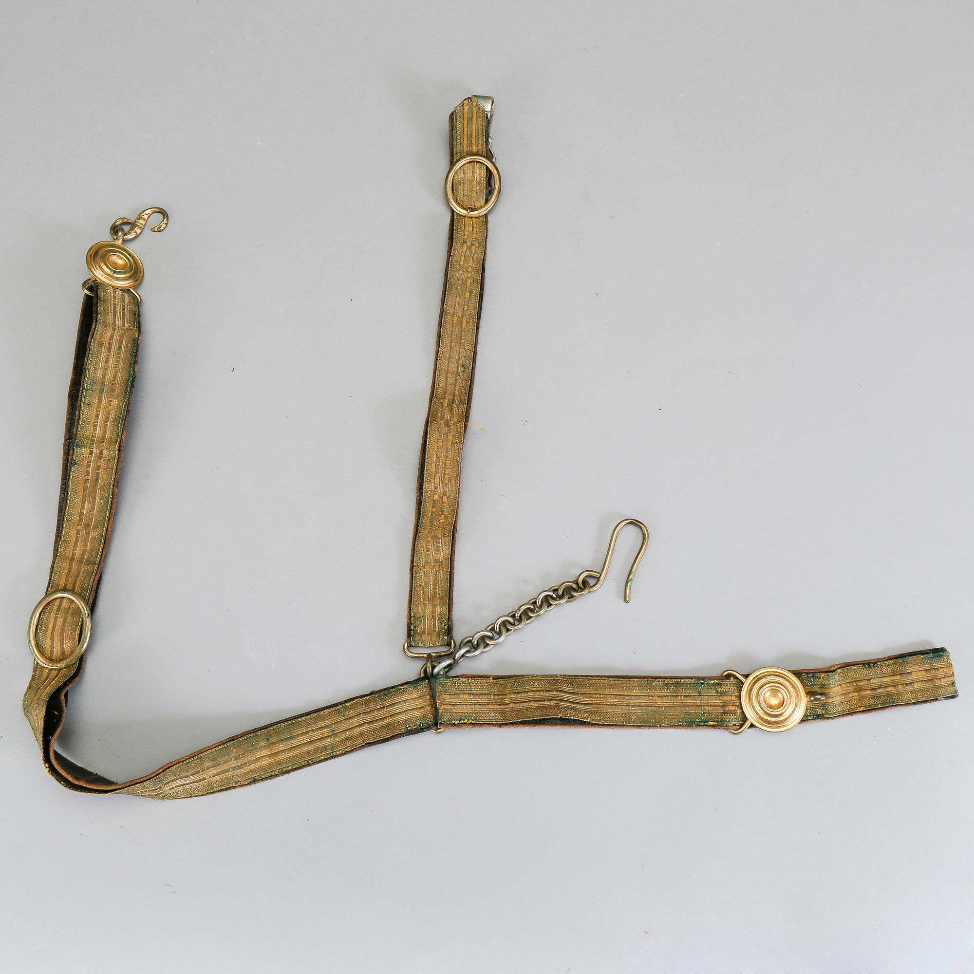 UNIFORM med TILLBEHÖR, för överste löjtnant vid I16 Halmstad, bla m/1886.