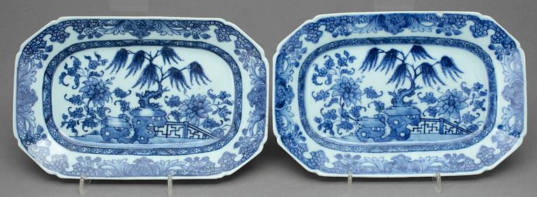 STEKFAT, 4+1, porslin, Qianlong, Kina 1700-tal.