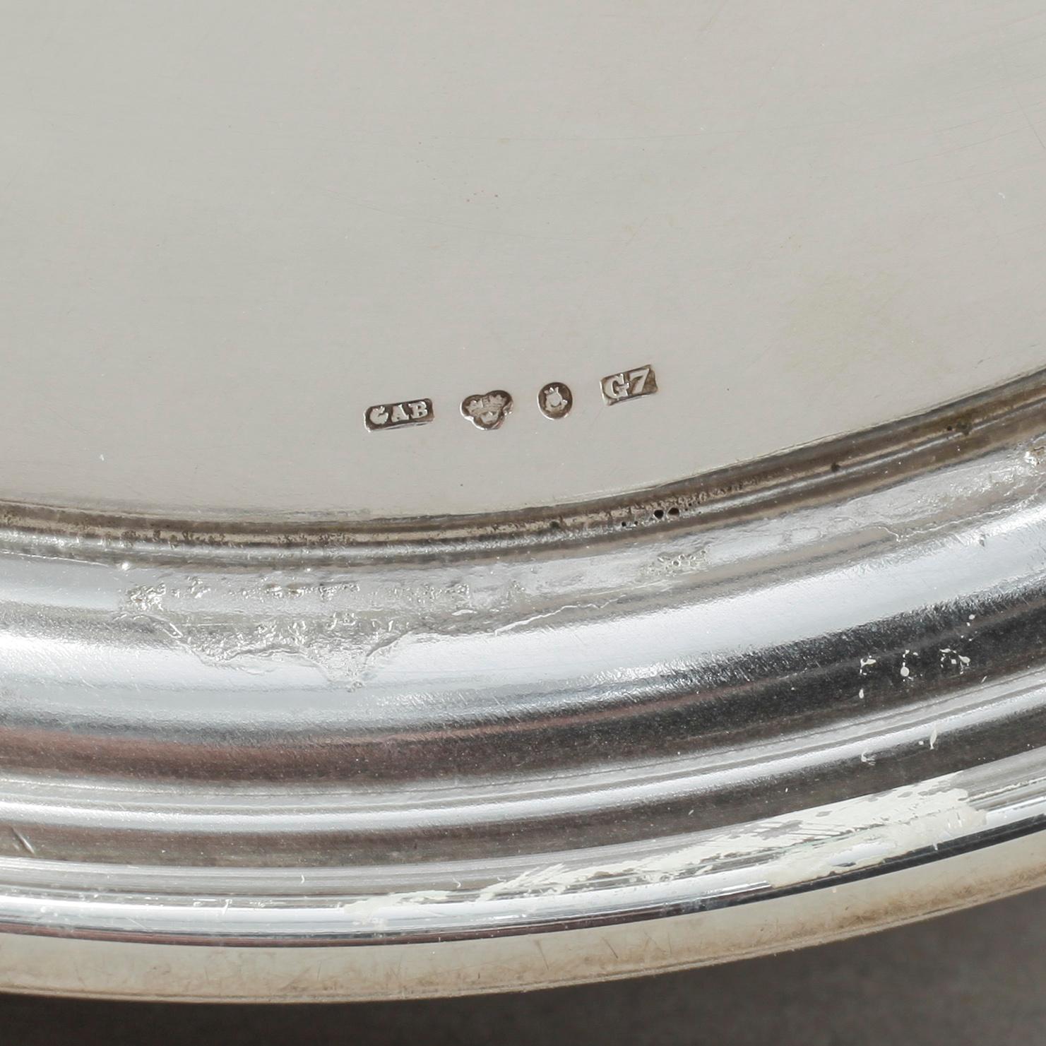 SKÅL, silver, GAB, Stockholm, 1909. Vikt ca 65g.
