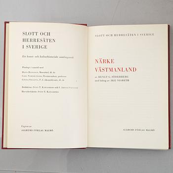 Books, 'Svenska slott och herresäten', 18 volumes, Allhems förlag, Malmö 1966-1971.
