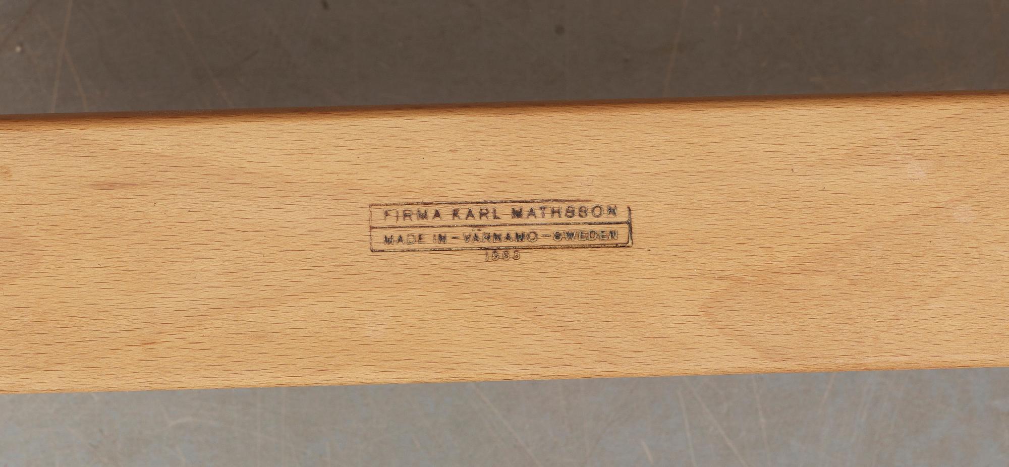 FÅTÖLJ, "Eva", Bruno Mathsson, för Karl Mathsson, Värnamo, 1963.