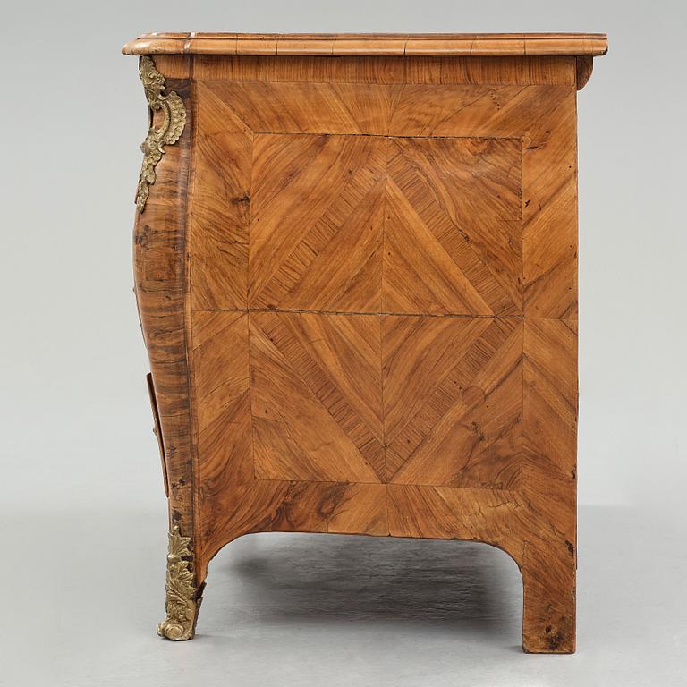 A Swedish Rococo commode by Christian Linning (master in Stockholm 1744-1779).