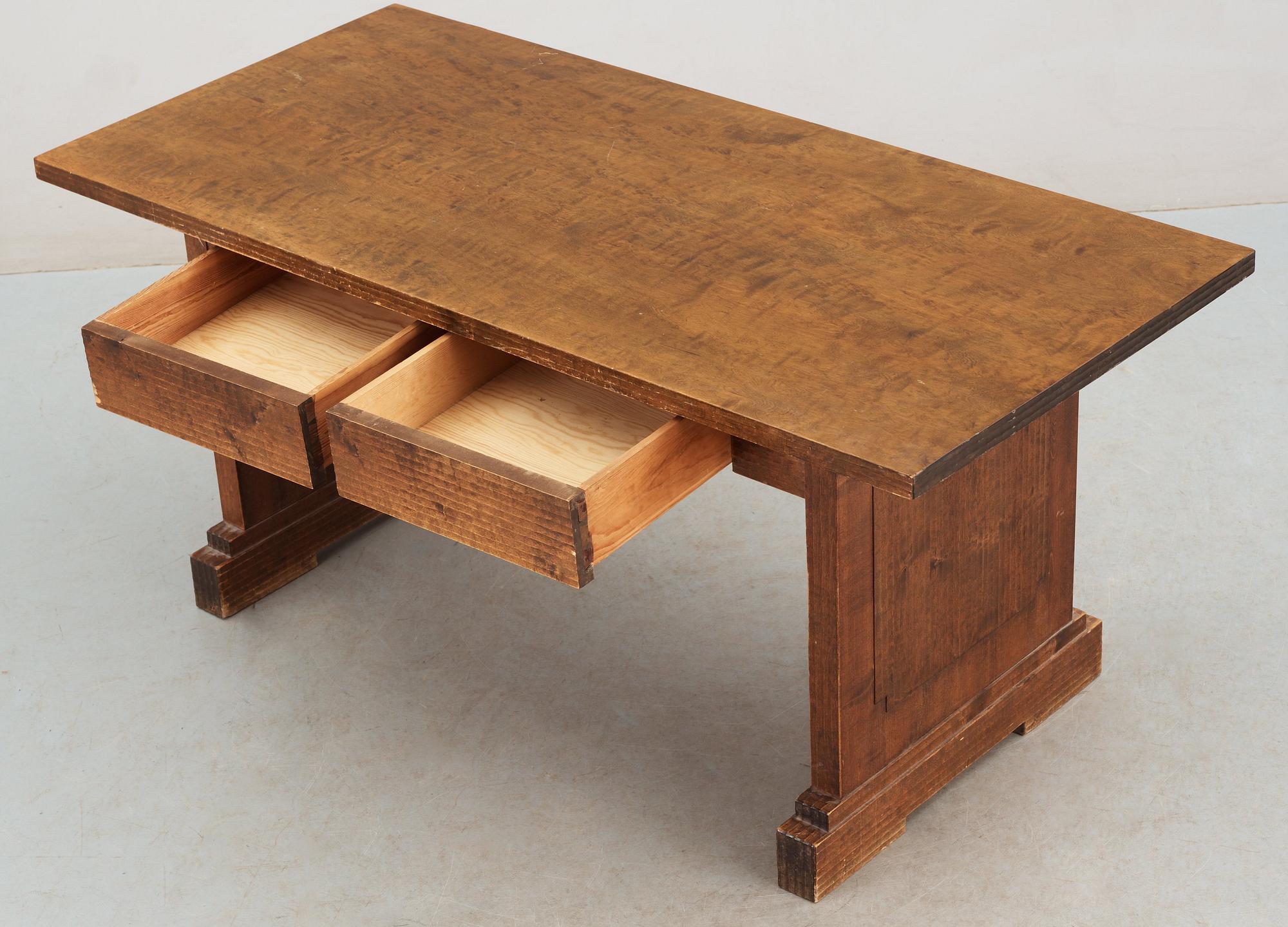 AXEL EINAR HJORTH, möjligen, skriv-/ biblioteksbord, 1930-40-tal.