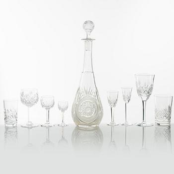 A 95-piece glass service, Riihimäen Lasi, Finland.