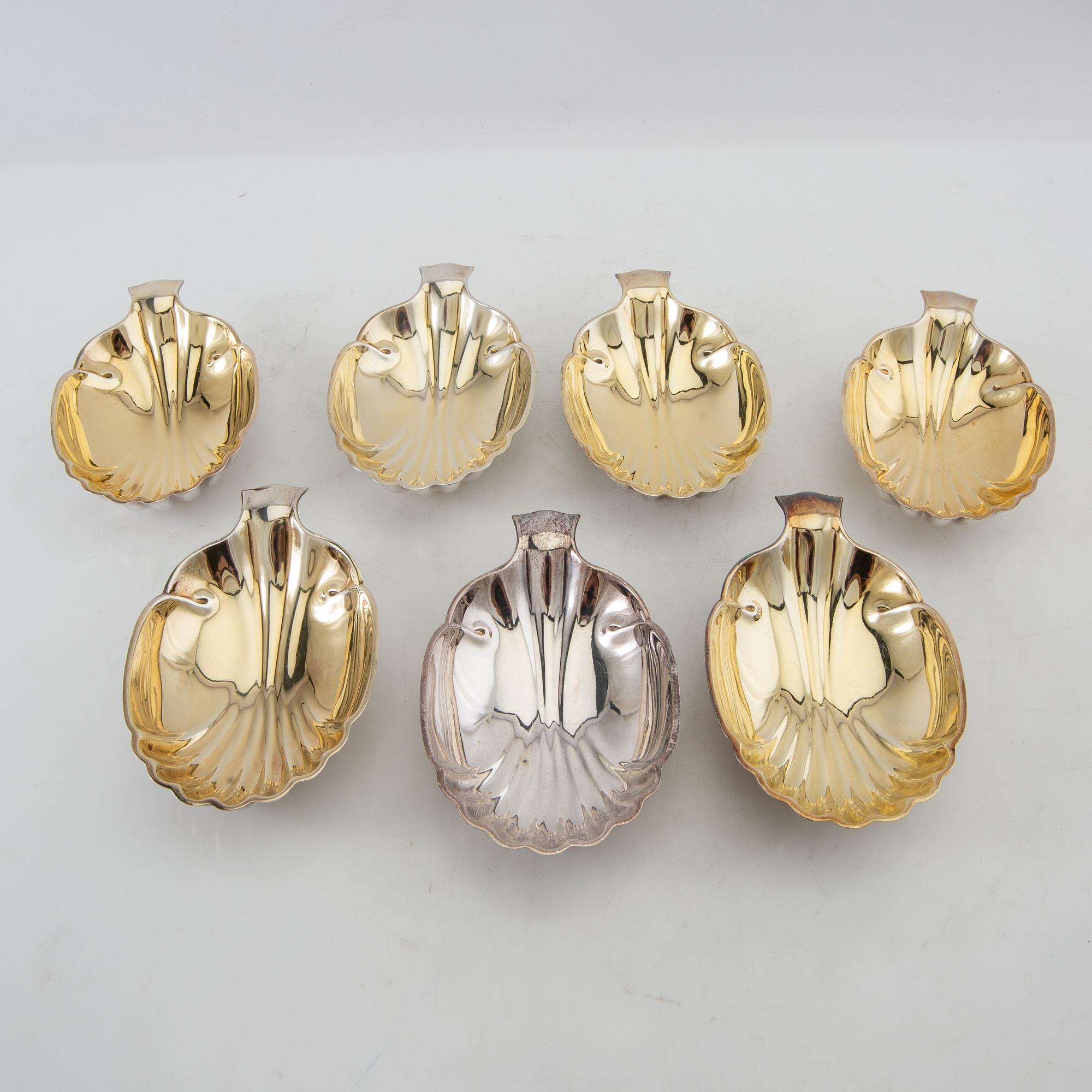 Side plates 13 pcs GAB silver-plated, first half of the 1900s.