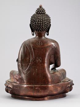 BUDDHA, brons, orientalisk, 18/1900-tal.