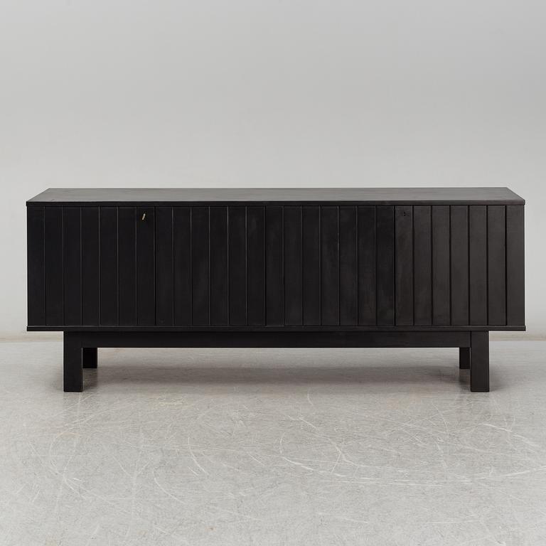 A late 20th Century painted sideboard.