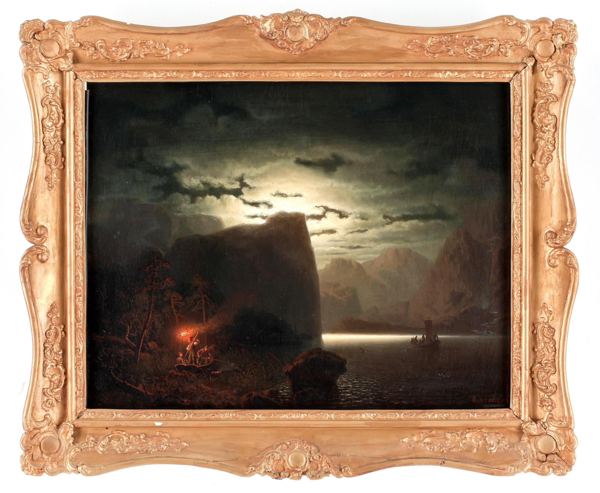 MARCUS LARSON, olja på duk, sign o dat 1854.