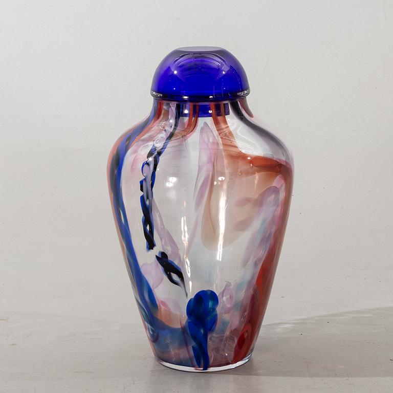 LARS HELLSTEN, lidded urn, signed.