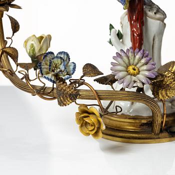 Table lamp, Ackermann & Fritze, Rudolstadt Volkstedt, Germany, early 20th century.