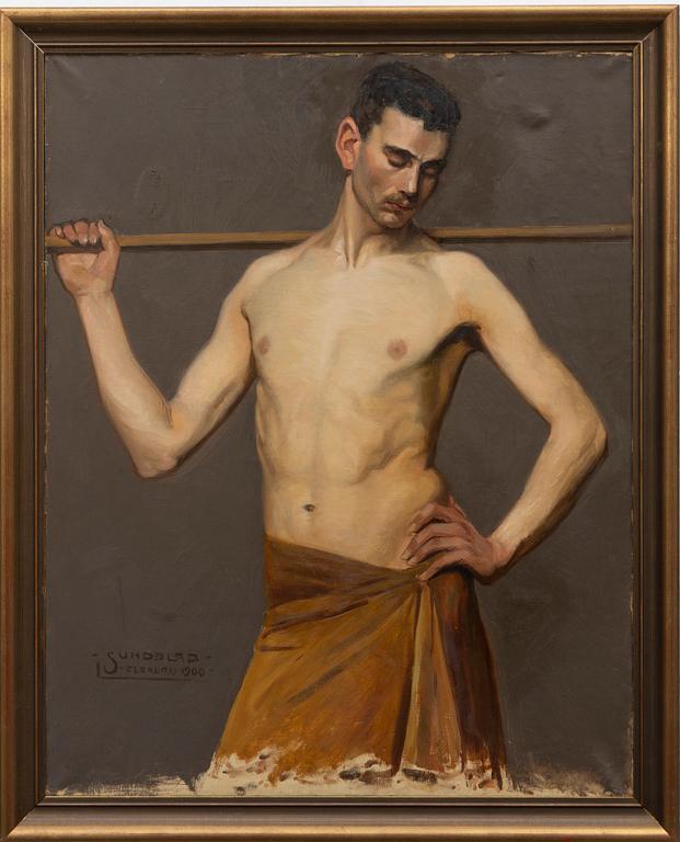 Arvid Werner Sundblad, Standing athlete.