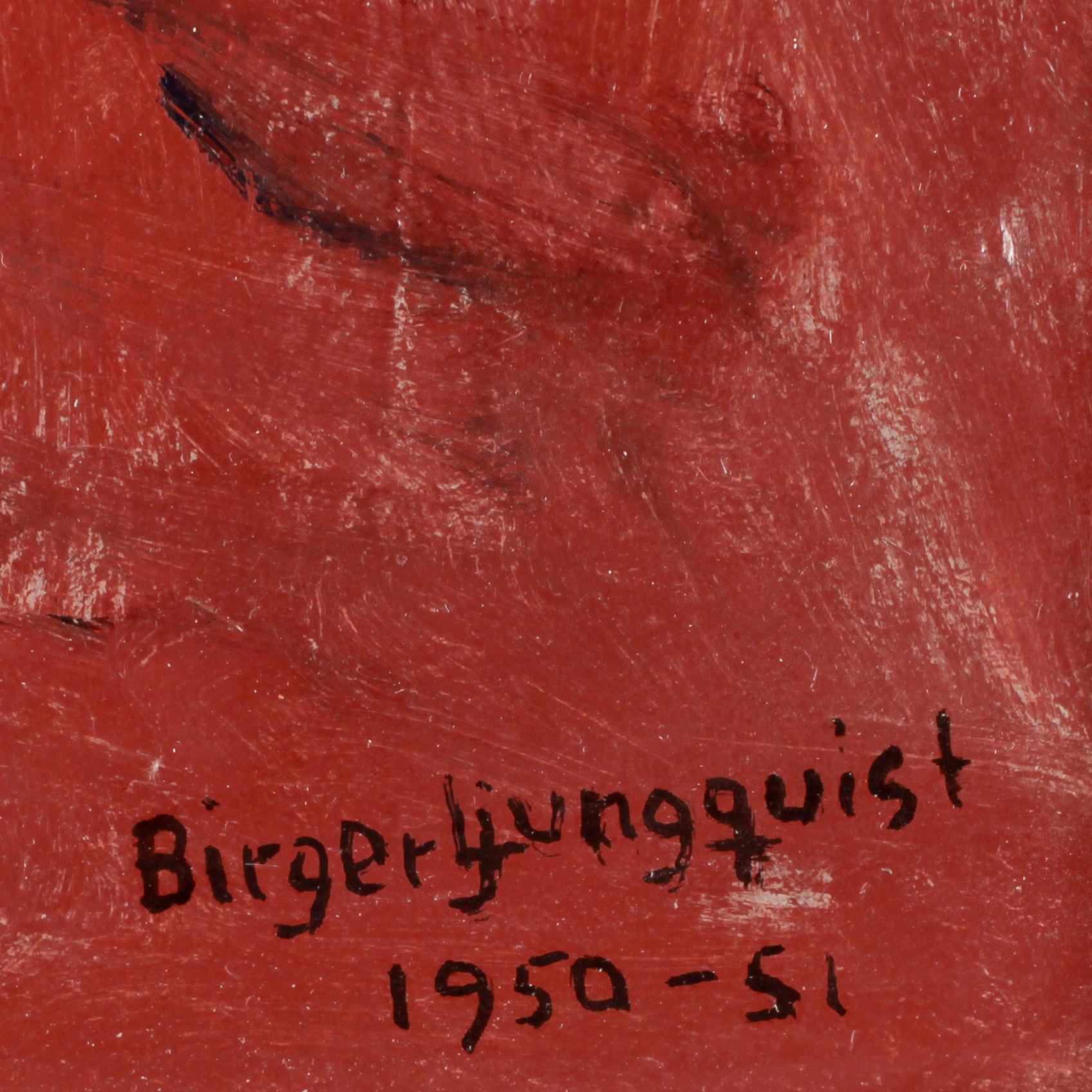 BIRGER LJUNGQUIST, olja på pannå, sign o dat.