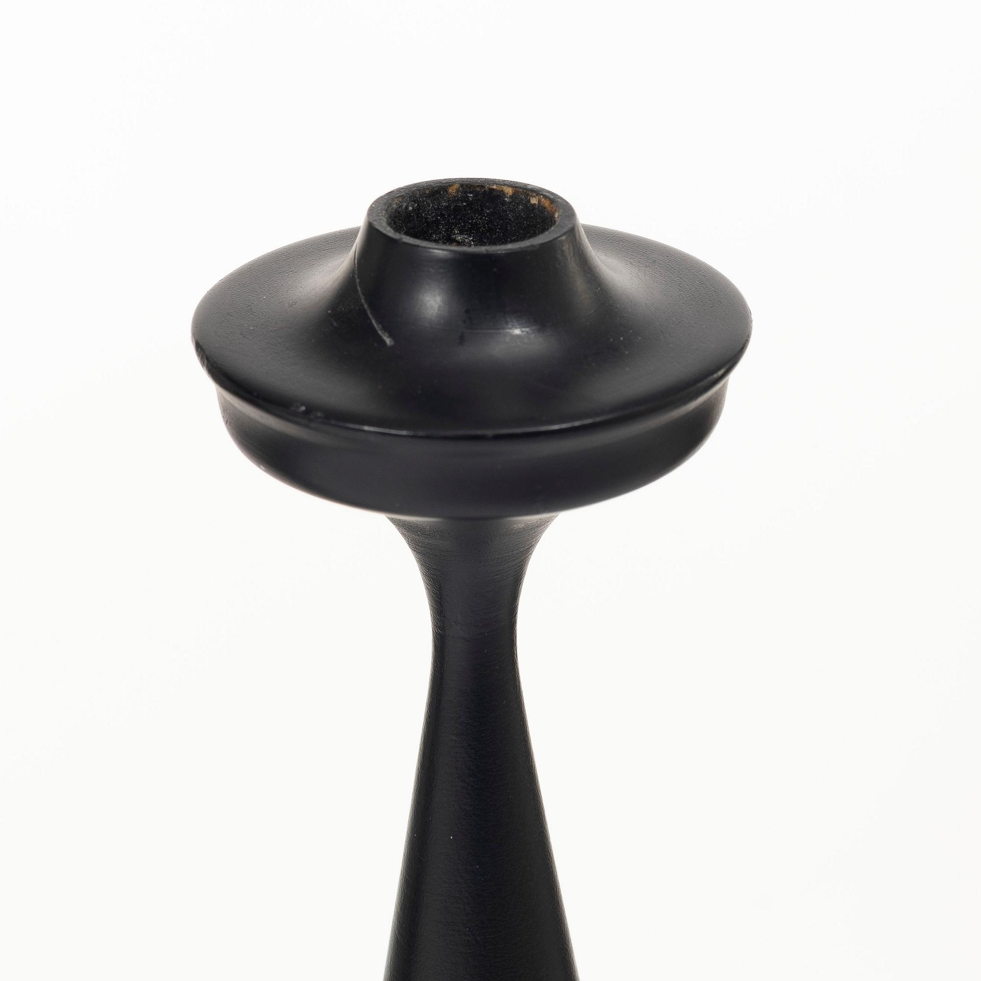 Laurids Lønborg, candlesticks, 3 pieces, Denmark, mid-20th century.