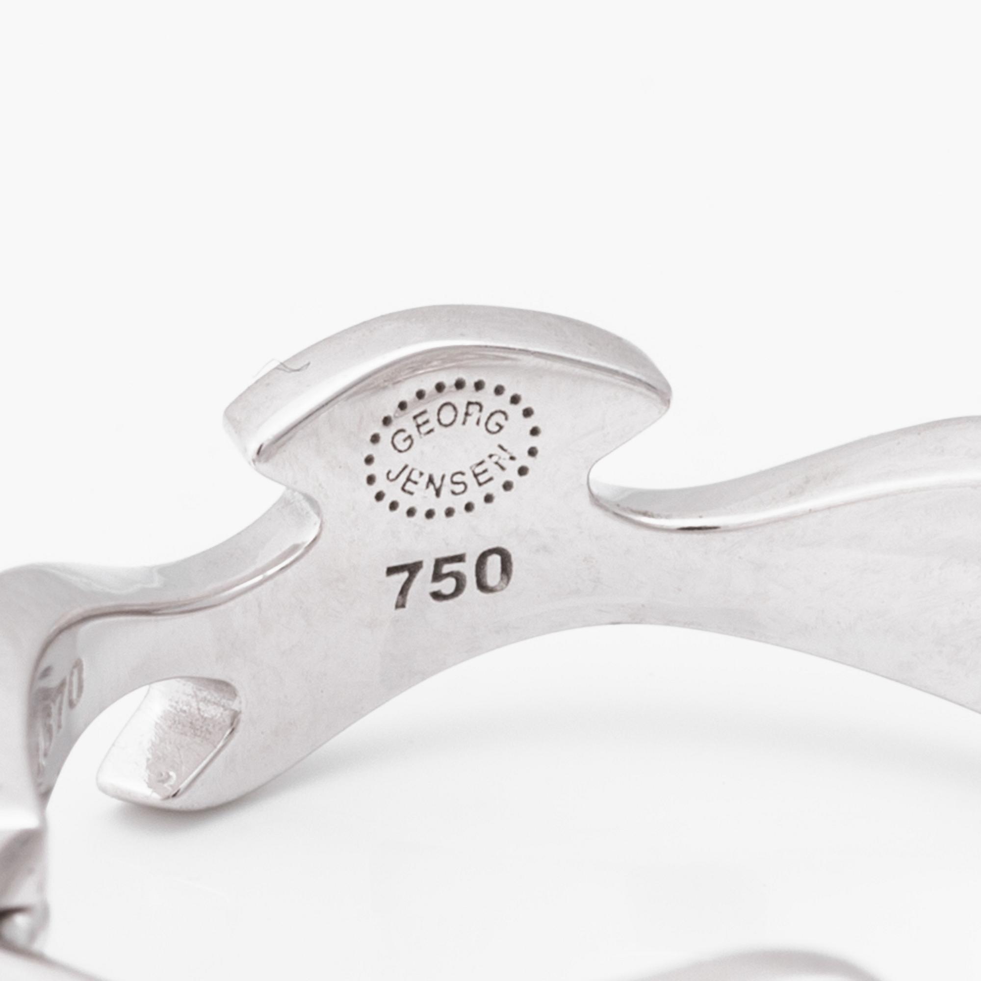 ÖRHÄNGEN, "Fusion", Georg Jensen, 18K vitguld med briljantslipade diamanter ca 1.20 ct.