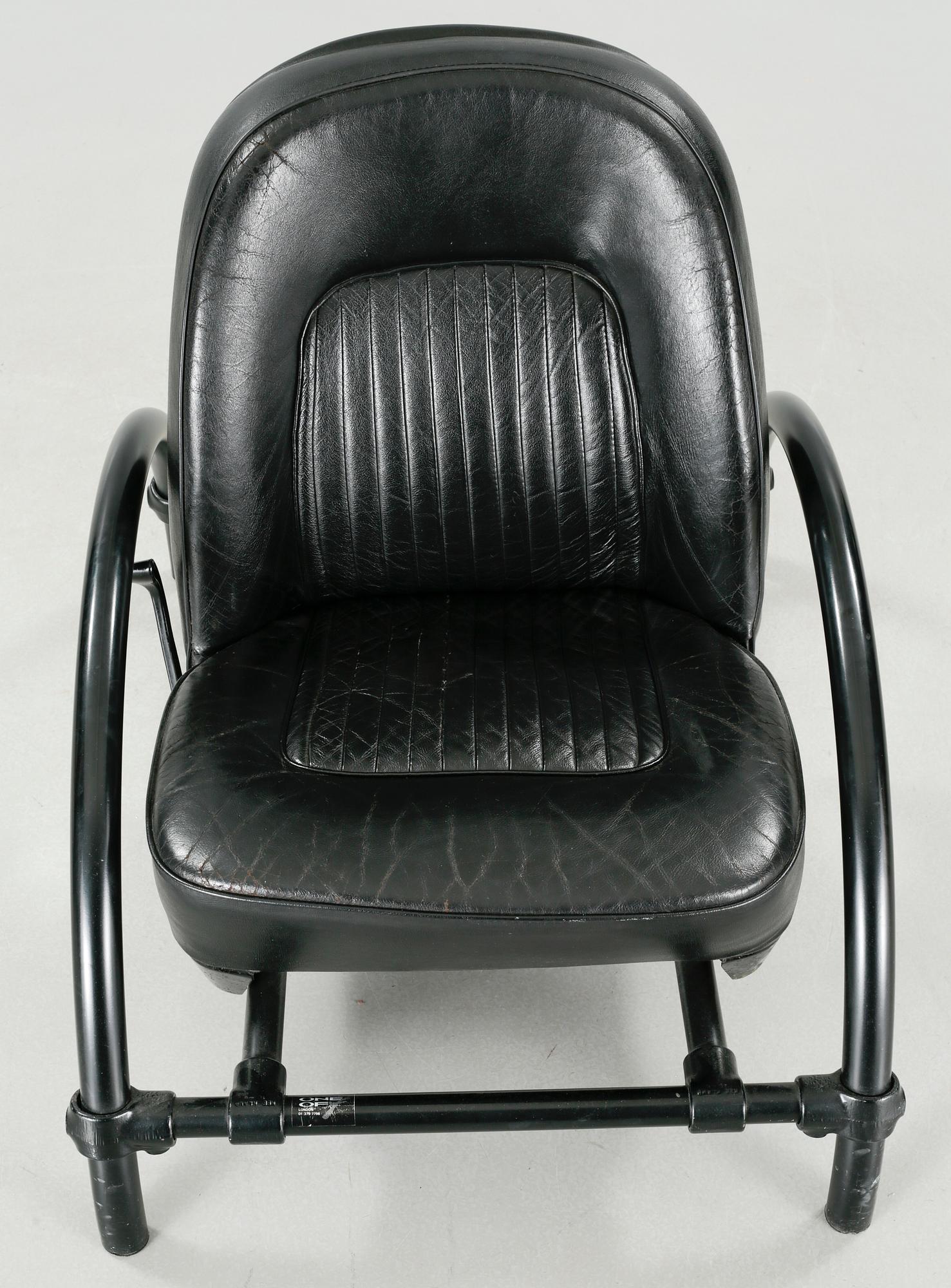 "Rover chair" by Ron Arad, One Off Ltd, London, 1980s.