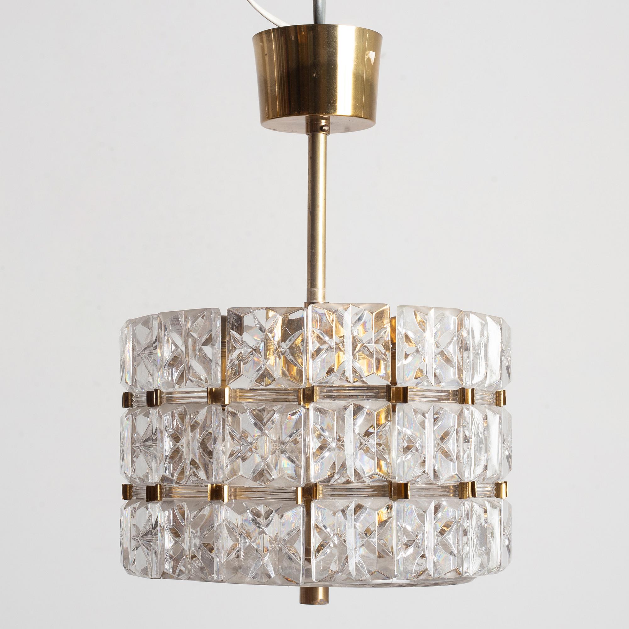 Taklampa, Orrefors, 1900-talets andra hälft.