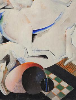 Béla Kádár, Ballerina on a white horse.