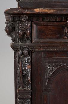 A Renaissance-style cupboard, 1800's, with older parts.