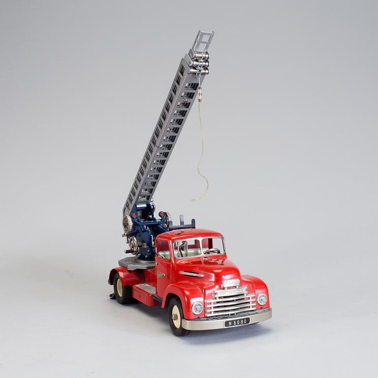 A Schuco Electro Construction Fire Engine, 1960's.