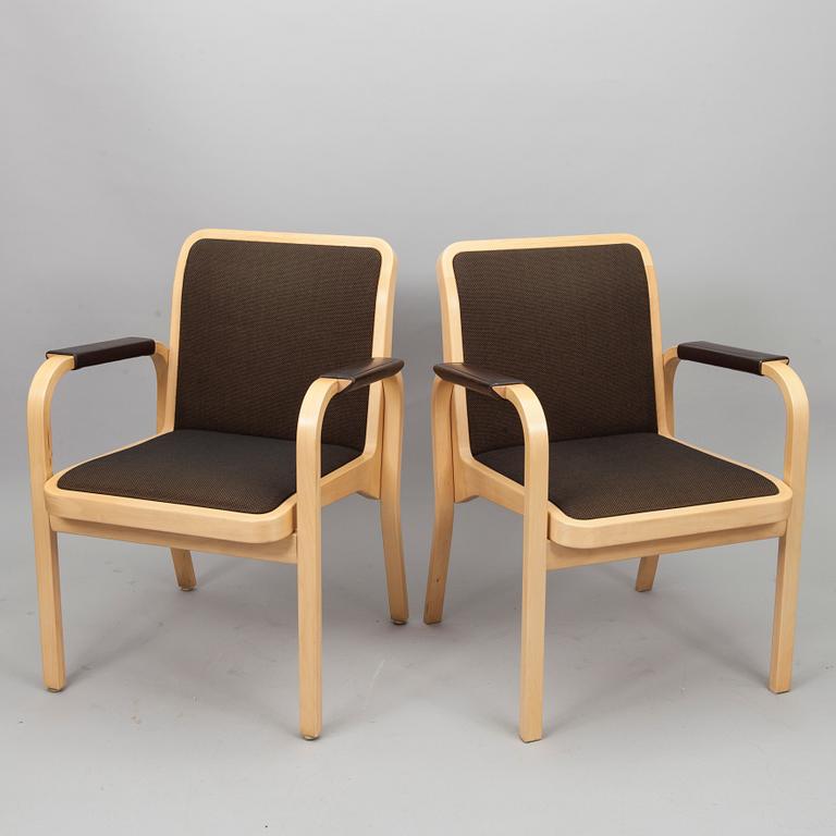KARMSTOLAR, 4 st, E45, Alvar Aalto, Artek 1900-talets slut.