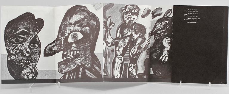 UTSTÄLLNINGSKATALOG, signerad Jean Van Swaanswijk Lucebert, 1960-tal.