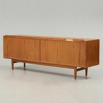 An Arne Vodder teak desk with sideboard, Sibast Furniture, Denmark 1950-60's.