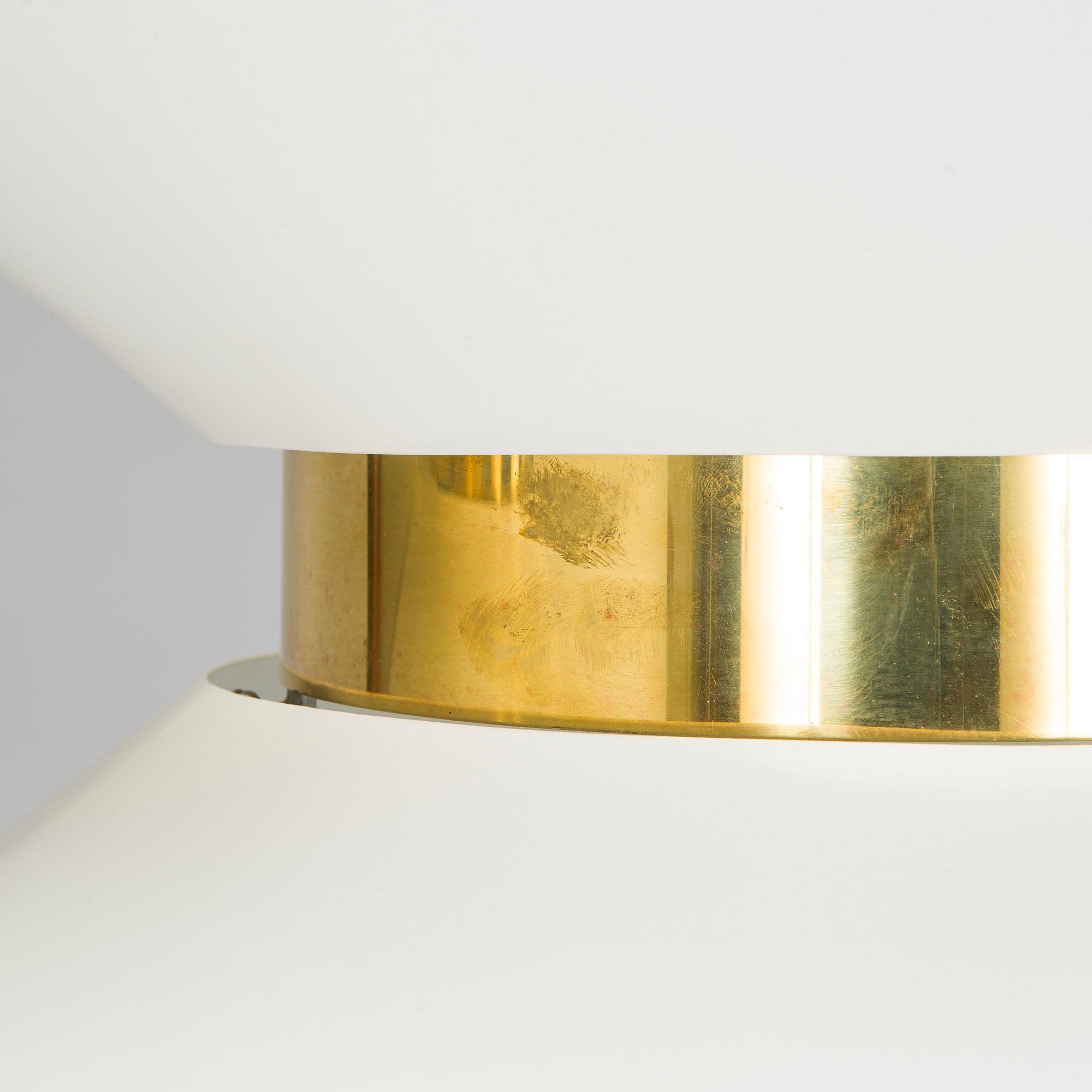 Paavo Tynell, a pair of ceiling lights, made to order, Taito, mid-20th century.