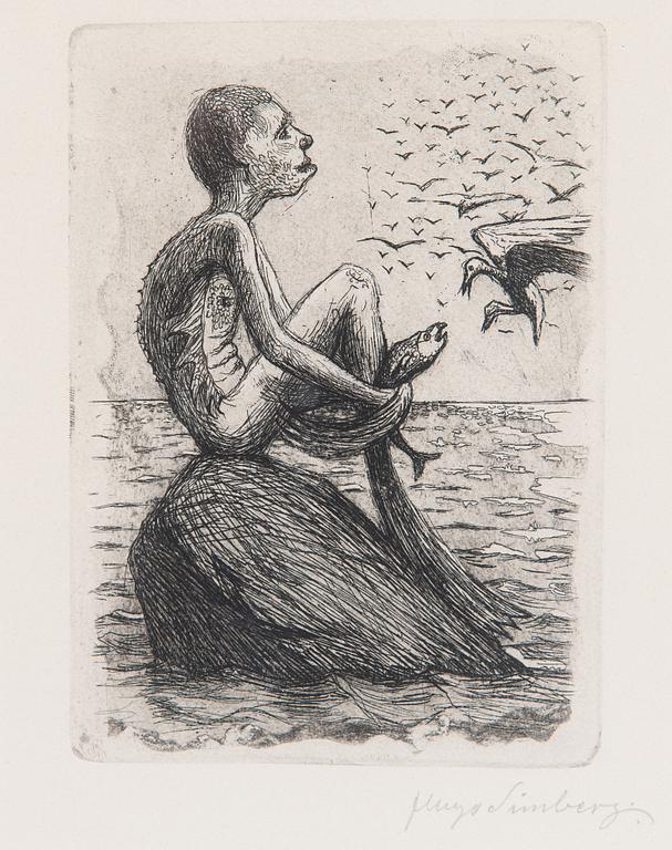 Hugo Simberg, "Fiskpojke".