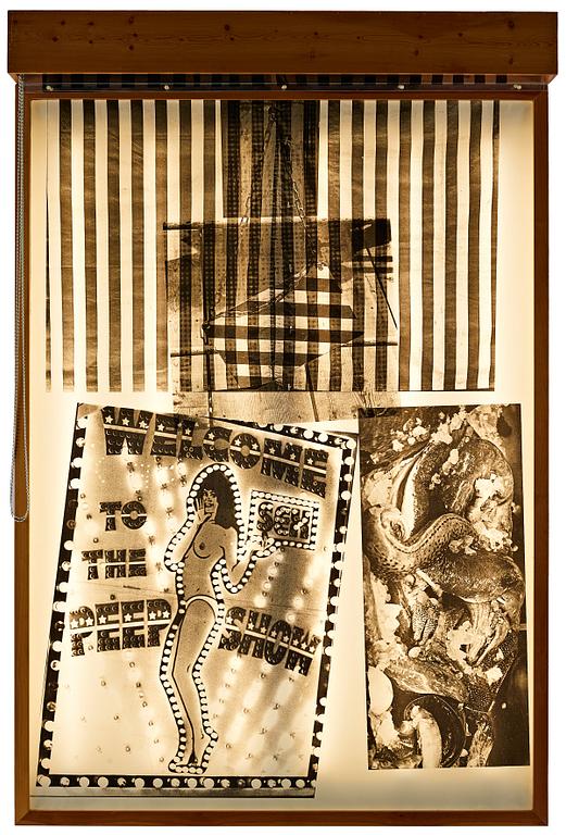 Robert Rauschenberg, "Sling-Shots lit #8, Black State".