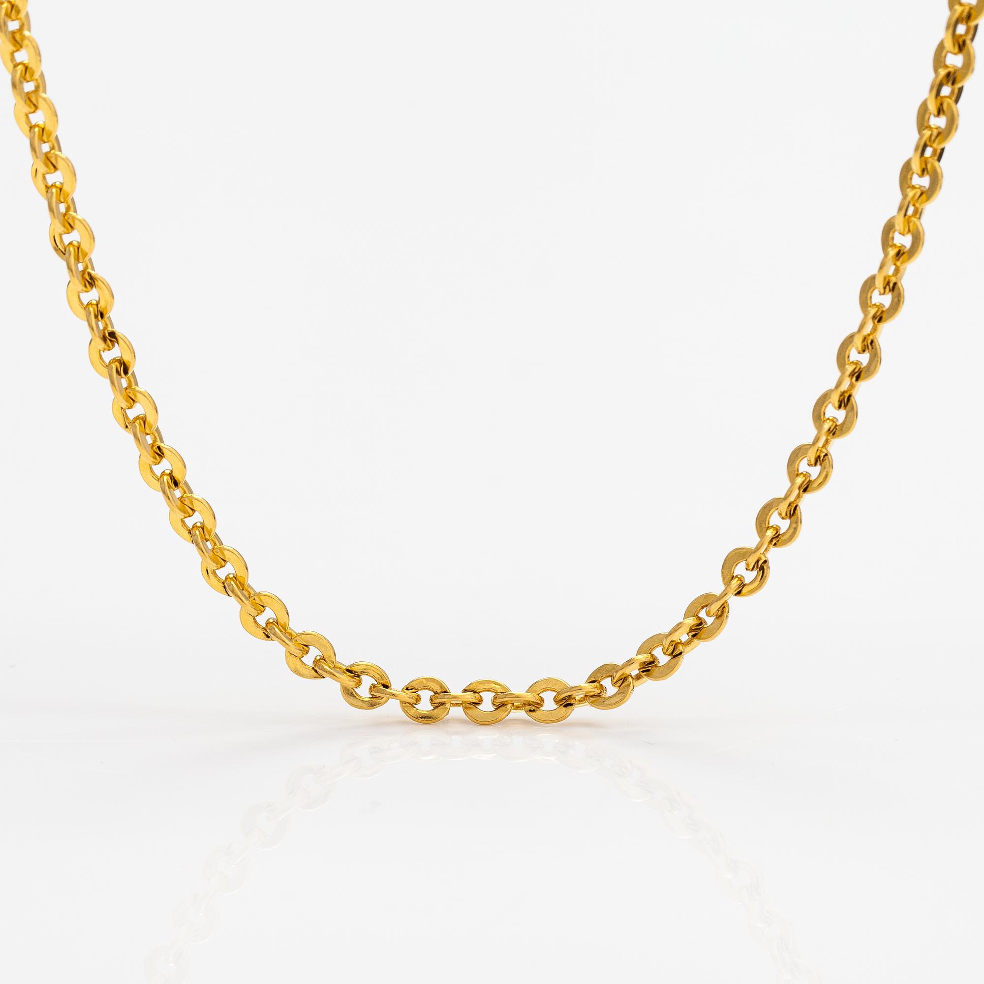 Halsband, ca 24K guld.