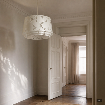 Louise Campbell, taklampa, "Collage Pendel 600", Louis Poulsen.