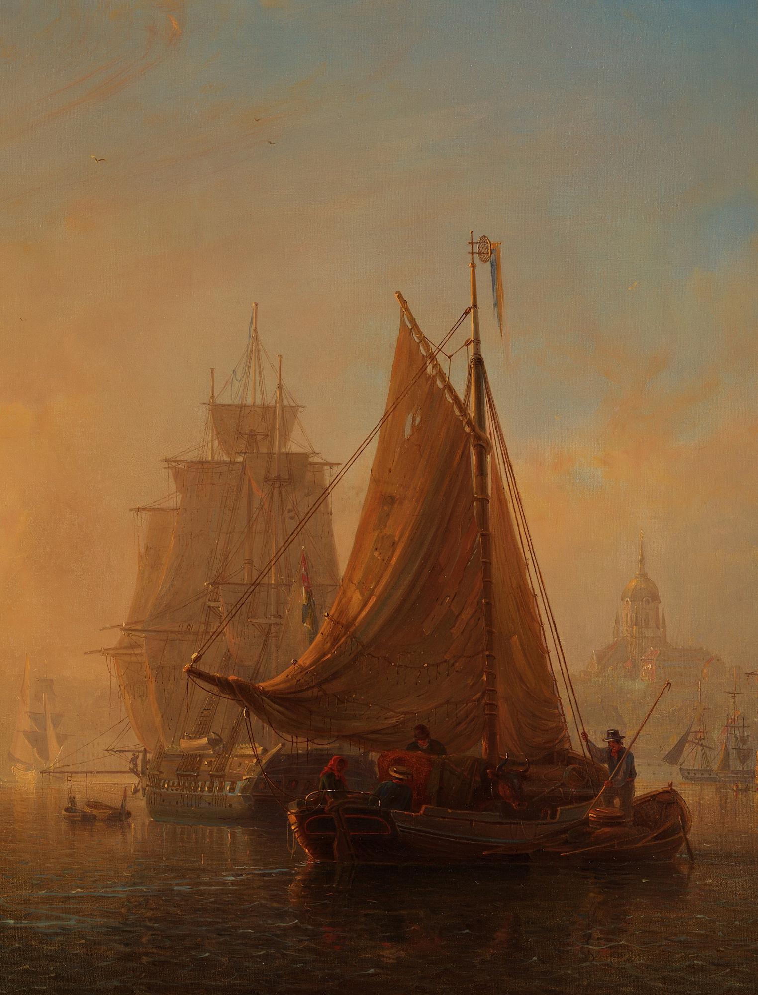 Johan Christian Berger, View towards Skeppsholmen and Södermalm in Stockholm.