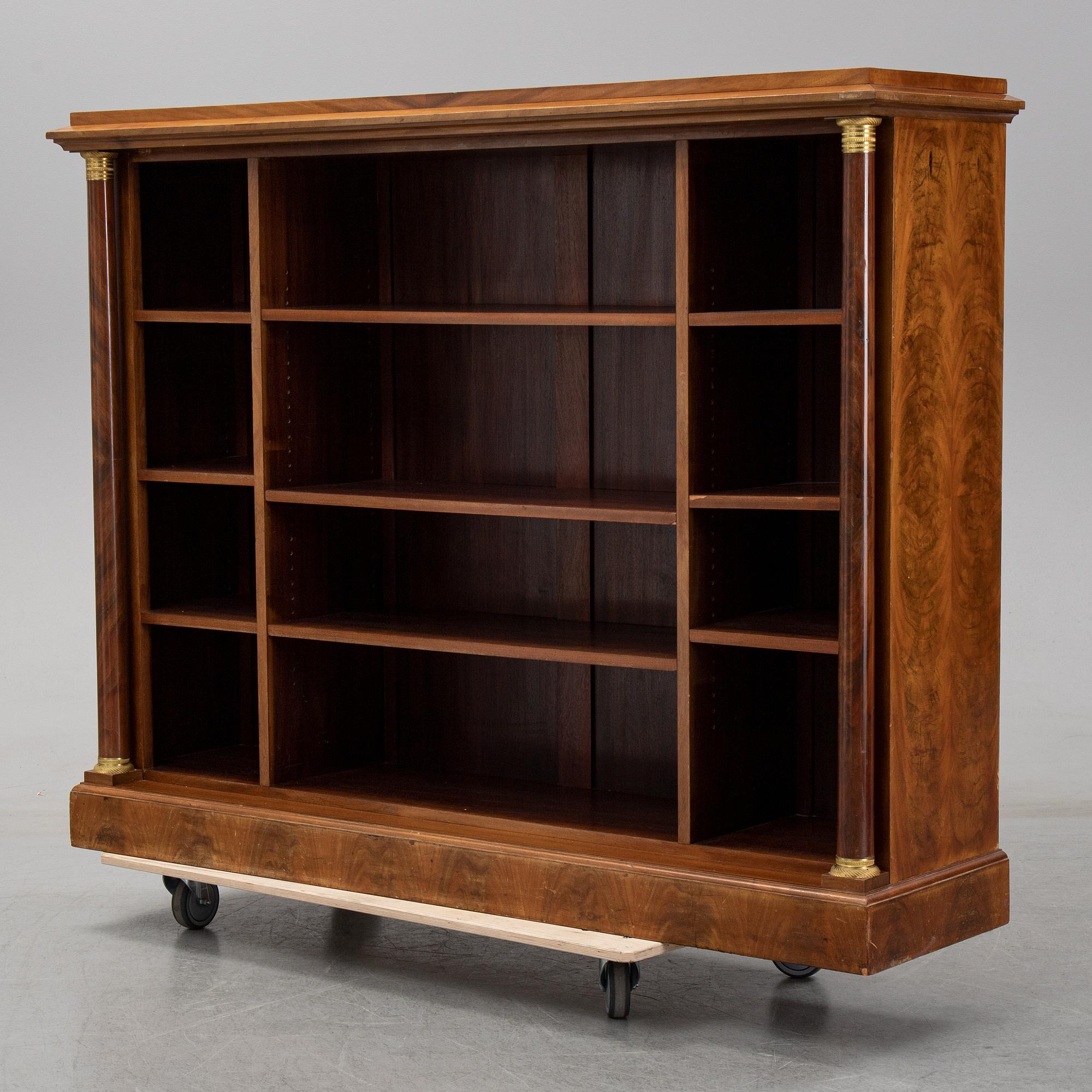 A first half of the 20th Century mahogany book case.