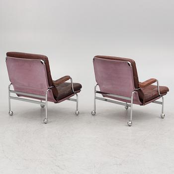 Bruno Mathsson, a pair of 'Karin' easy chairs, Dux, end of the 20th century.