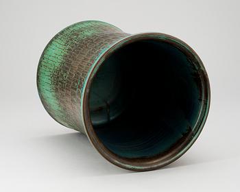 A Stig Lindberg stoneware vase, Gustavsberg studio 1960.