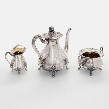 A three-piece silver coffee set, Kultakeskus, Hämeenlinna 1967.