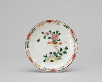 506. A polychrome dish, Ming dynasty 17th cent.