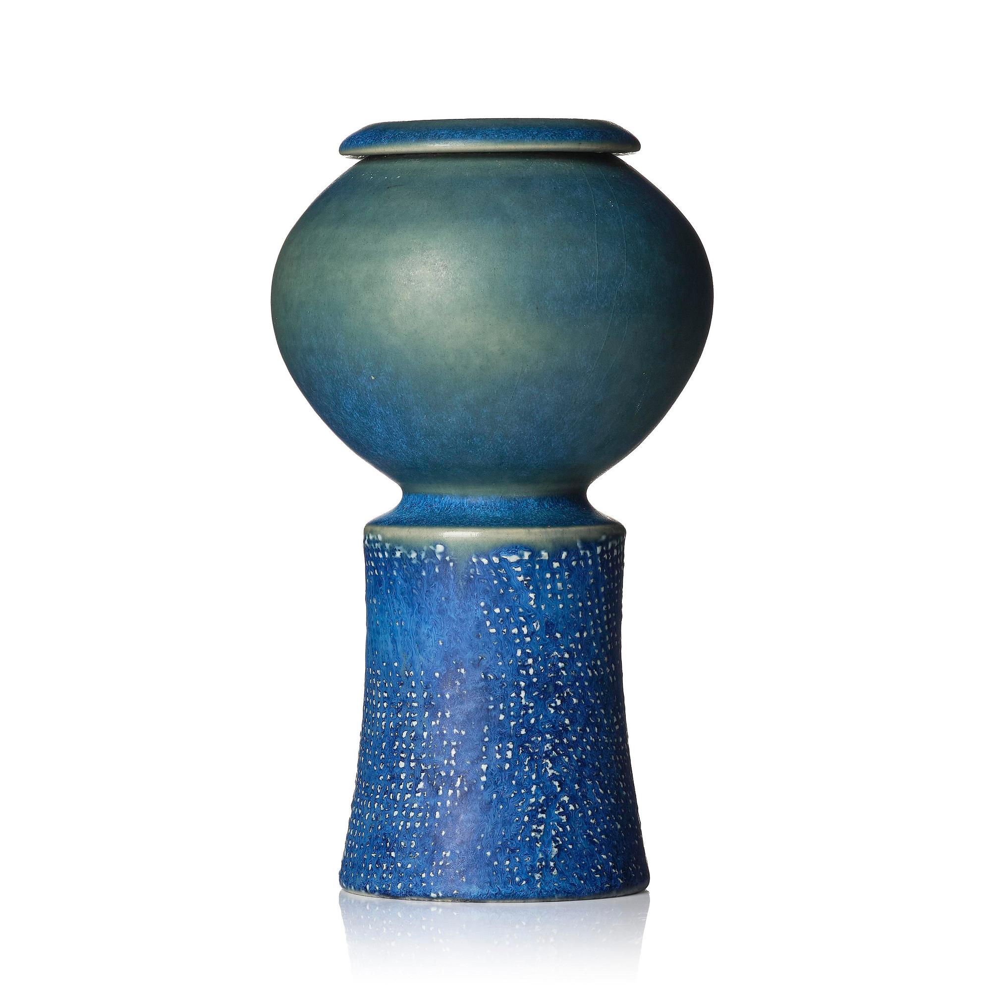Stig Lindberg, a stoneware vase, Gustavsberg Studio 1963.