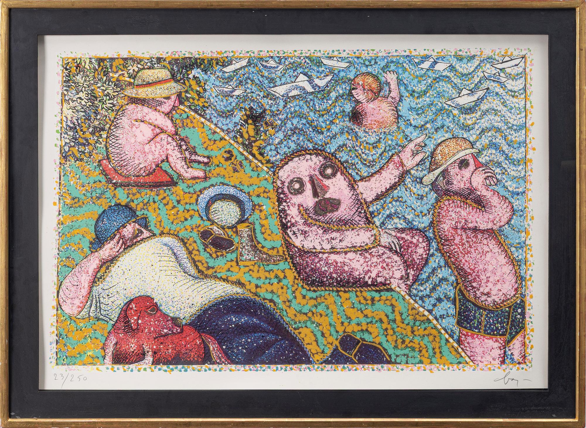 Enrico Baj, "La baignade".