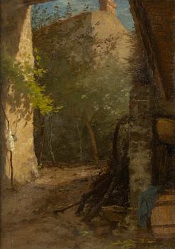 Jean-Charles Cazin, Sunlit Farm.