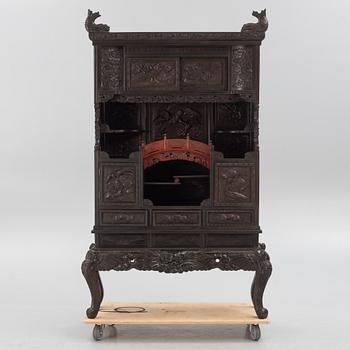 A Japanese wooden cabinet, first part of the 20th century.