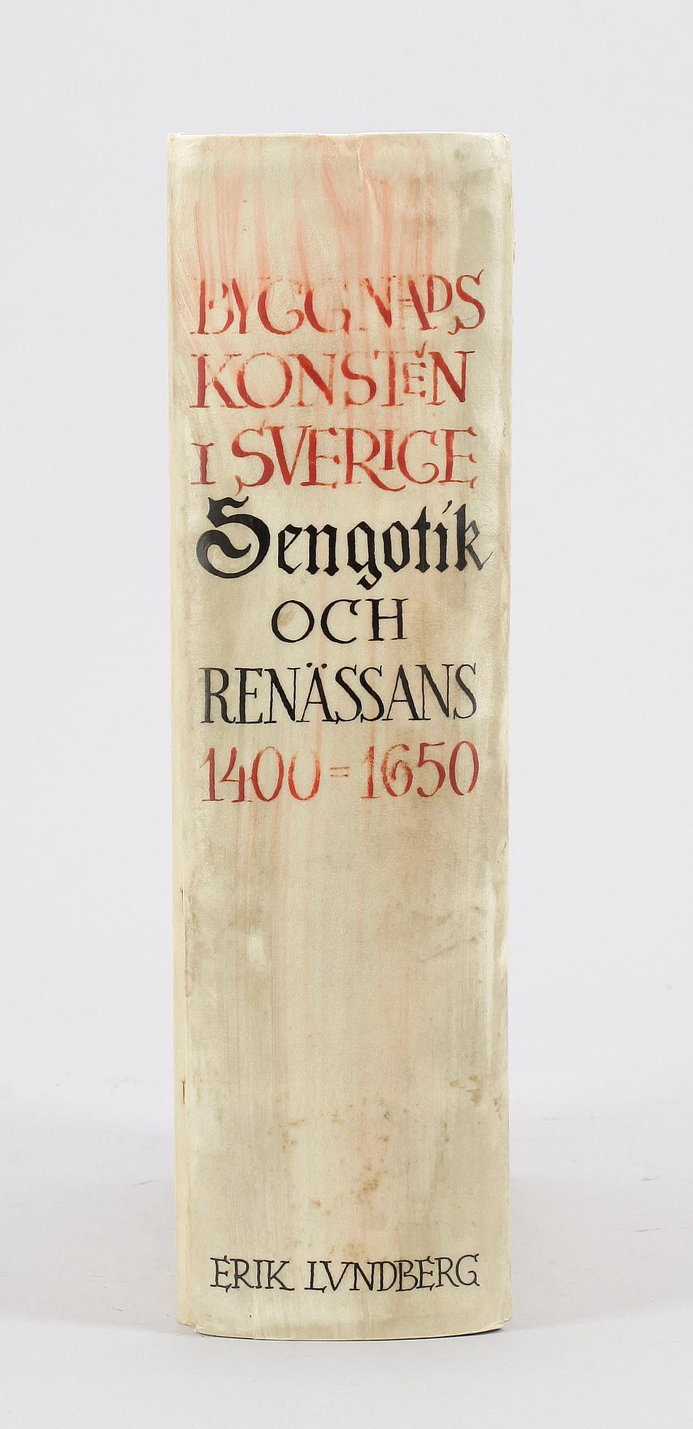 BOK, "Byggnadskonsten i Sverige, sengotik och renässans 1400-1650" av Erik Lundberg. Numr uppl 291/300. Stockholm 1948.