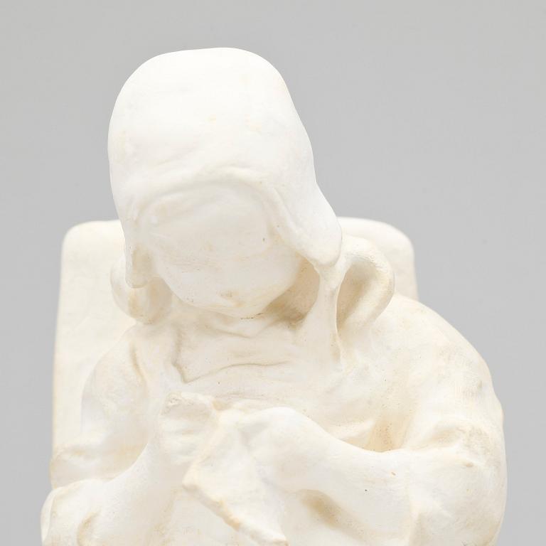 RUTH MILLES, skulptur, gips, signerad och otydligt daterad (möjligen 1911).