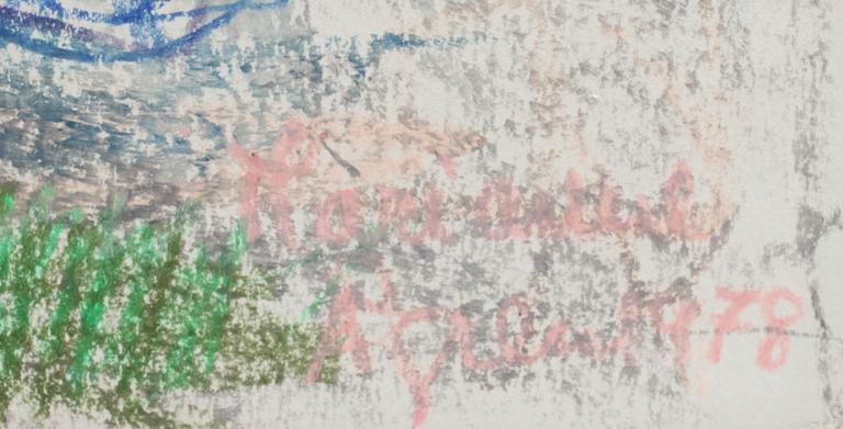 MARIANNE ÅGREN, blandteknik med krita, sign o dat 1978.