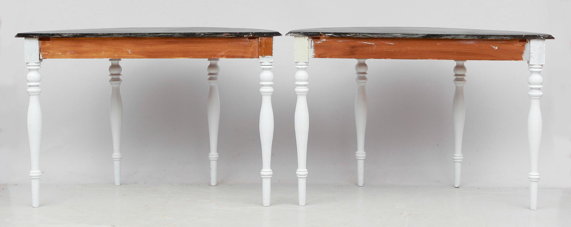 VÄGGBORD, 1 par, 1800-talets andra hälft.