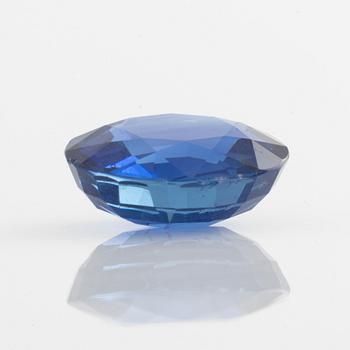 A loose sapphire.