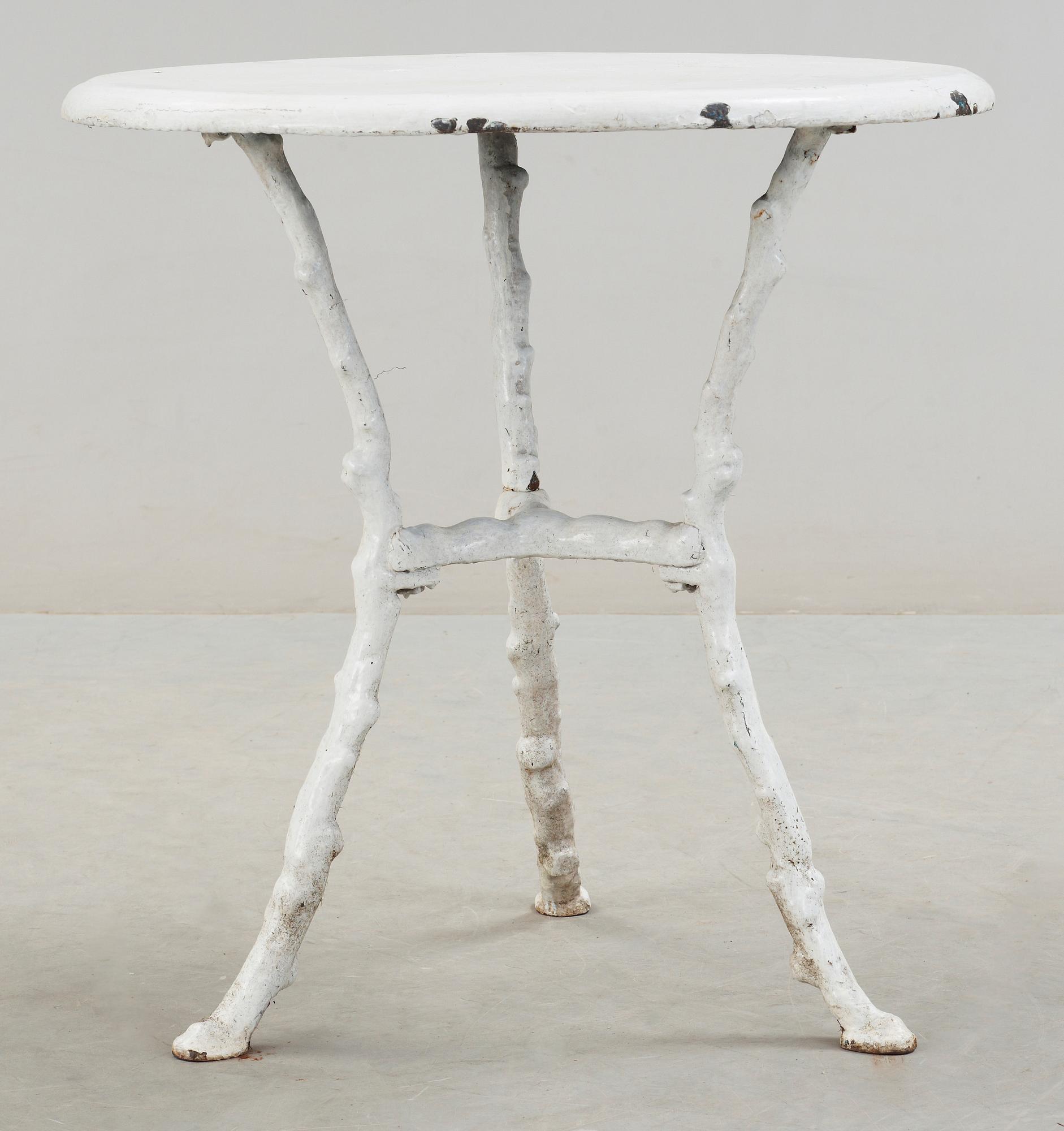 TRÄDGÅRDSBORD, gjutjärn, omkring år 1900.
