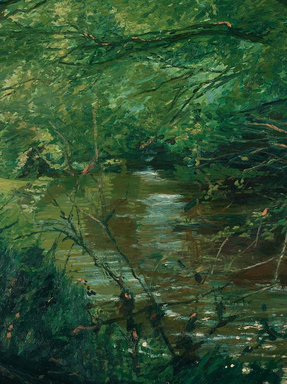 Gerhard Nordström, Verdure by the river.