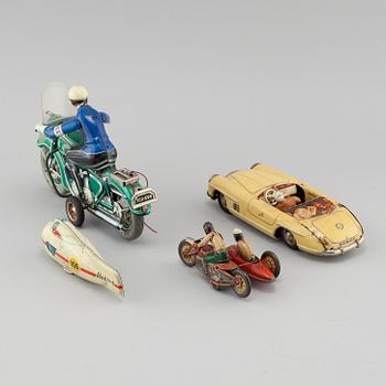 TOYS, 6 parts, including Technofix, Germany, middle of the 20th century.