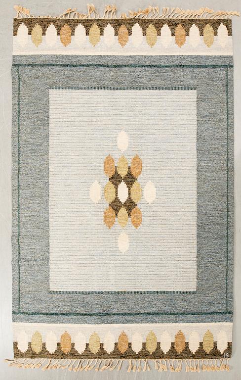 Ingegerd Silow, Rug, flat weave, signed, approximately 304x199 cm.